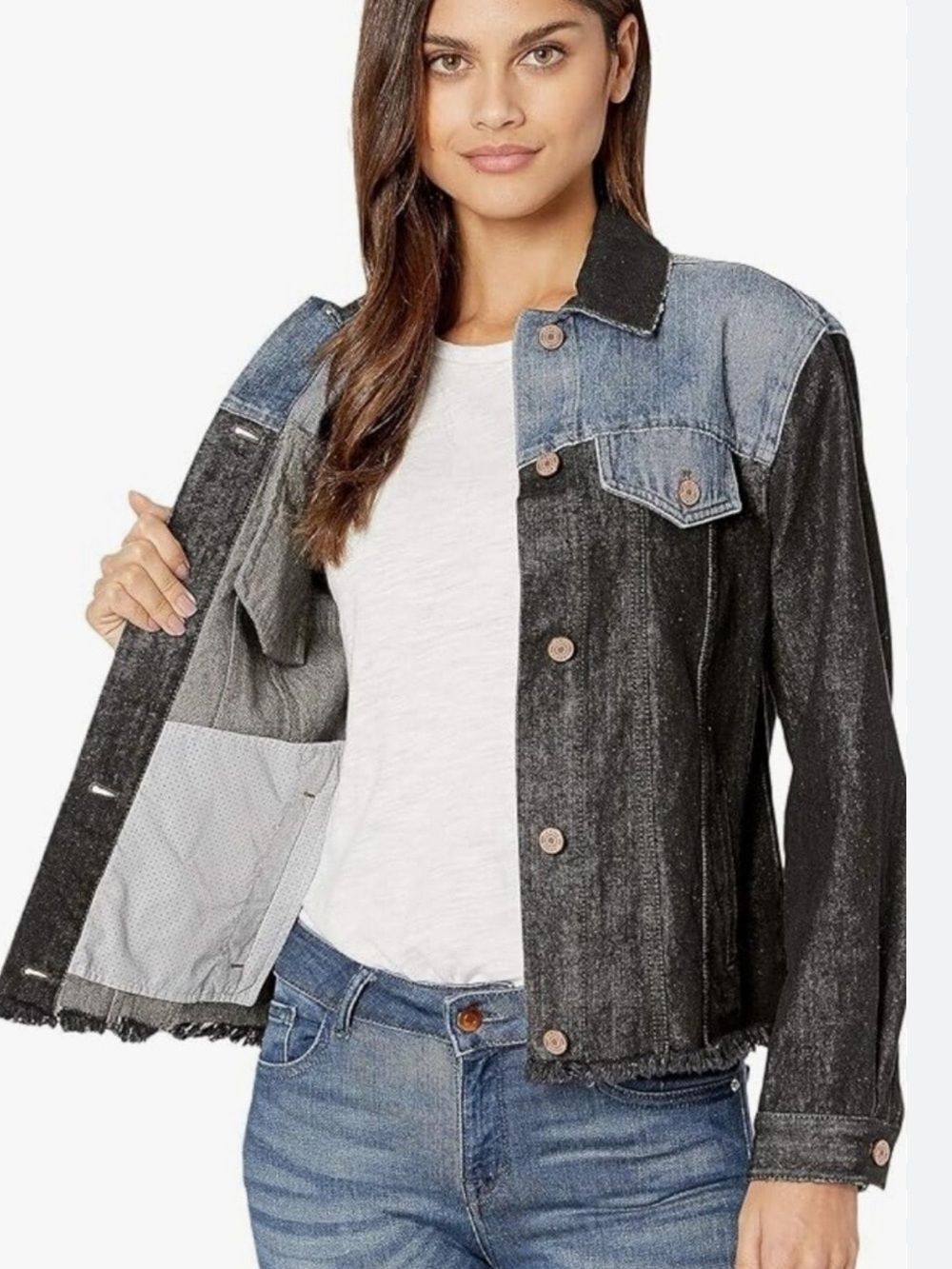 La Vie Rebecca Taylor Denim Patch Jacket Women’s Small
